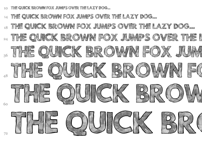 Mild Life font waterfall